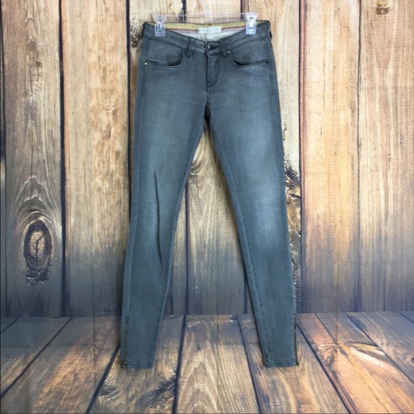 ☮️STELLA MCCARTNEY SKINNY ZIP LONG JEAN SKZE 27 - Picture 7 of 8